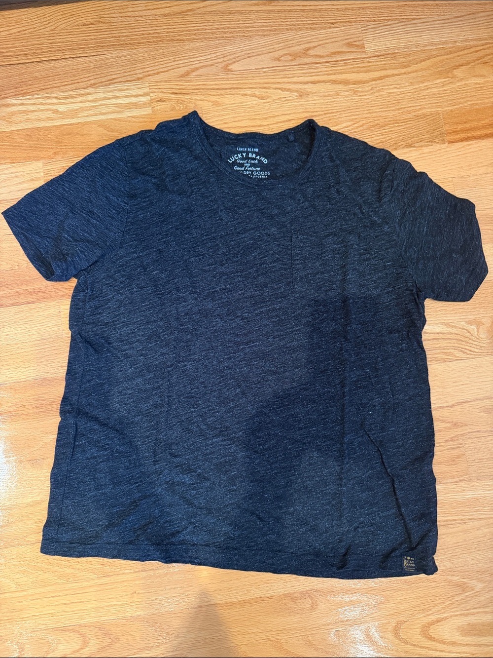 Lucky Brand Men’s Dark Navy Heather Short Sleeve Tee